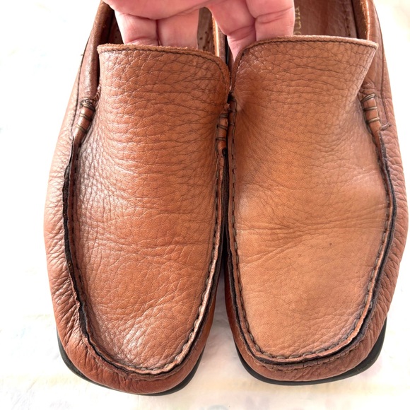 NWOT Vincenti Brown Leather Soft Calf Skin Loafers Made in Italy SZ 11 - Picture 9 of 15
